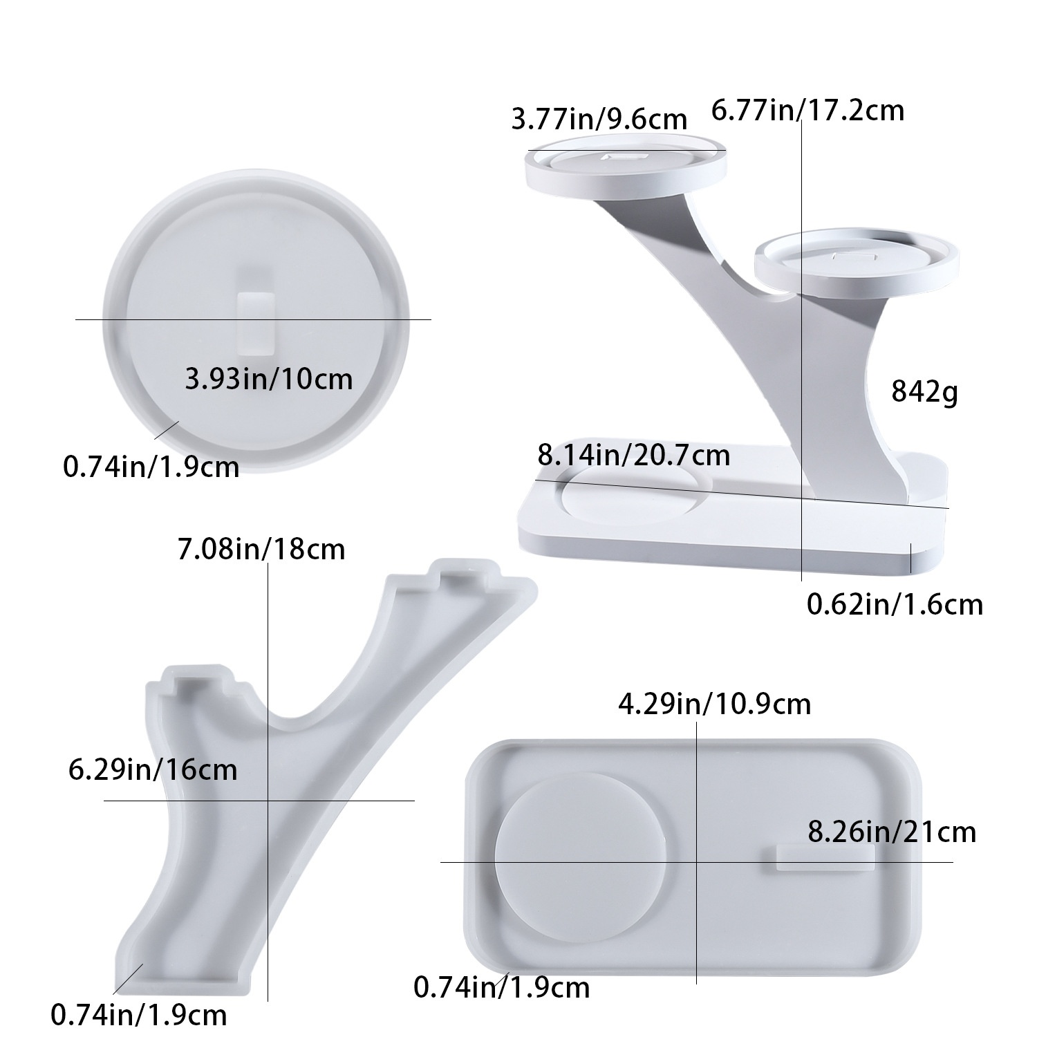 Candle Making Design - DIY epoxyhars mal kaarsenhouder splicing ornament