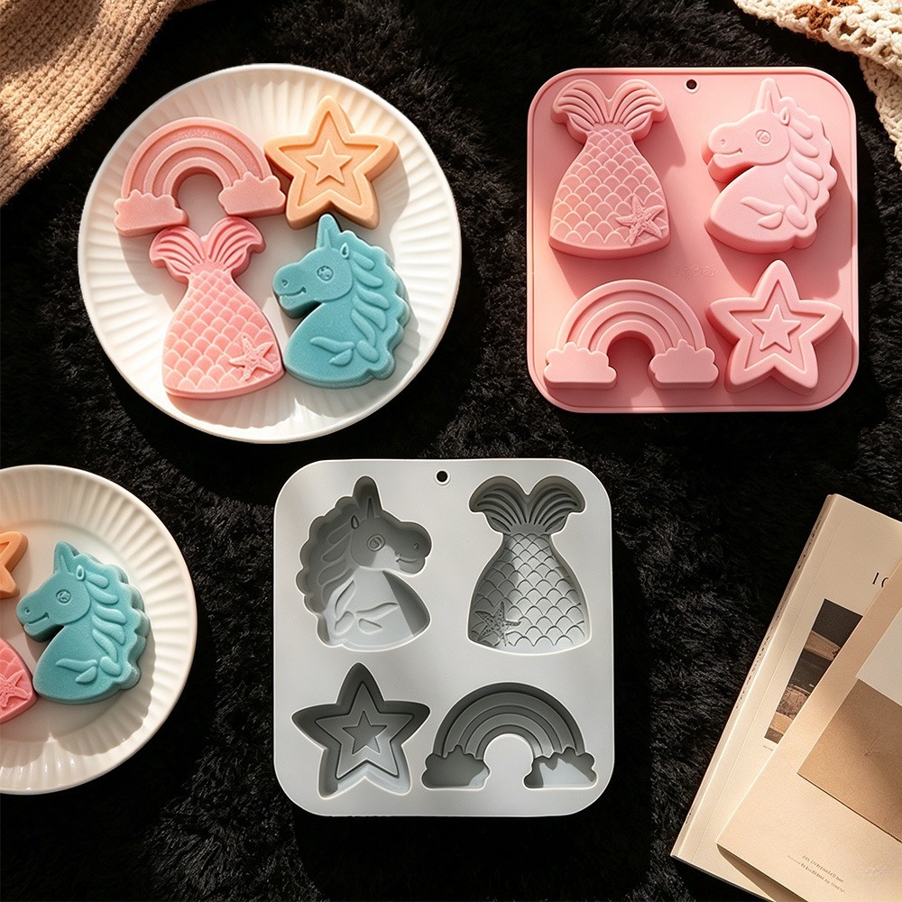 Candle Making Set - 2 stks/set 4 Holte Eenhoorn Regenboog