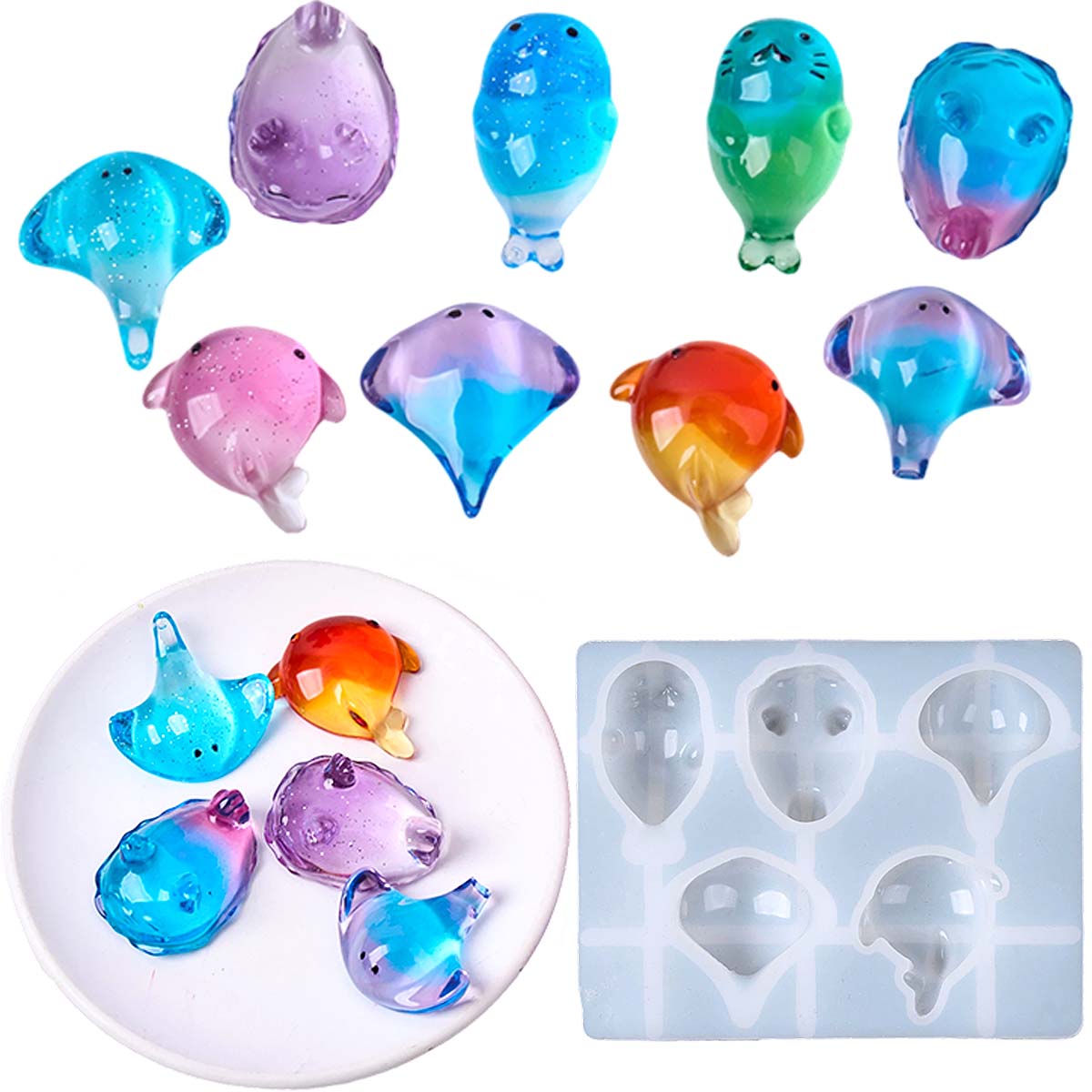 Candle Making Design - 3D Healing Kawaii Manta Ray Walvis
