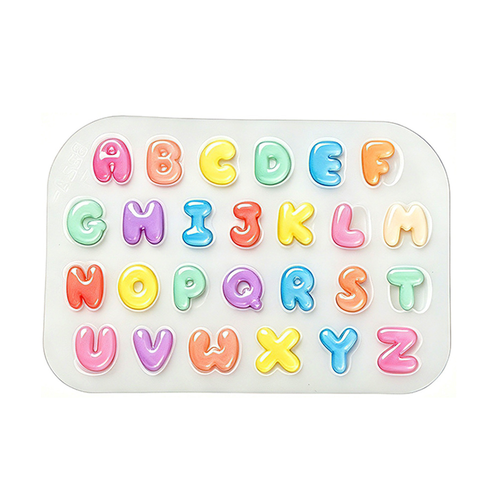 Candle Making Set - 2 stuks mini letter siliconen mal