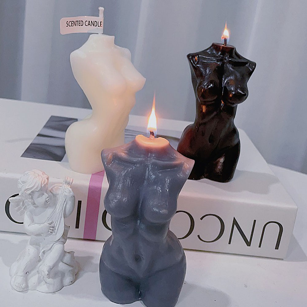 Candle Making Design - Geurkaars met vrouwelijke torso-vorm voor thuisdecoratie
