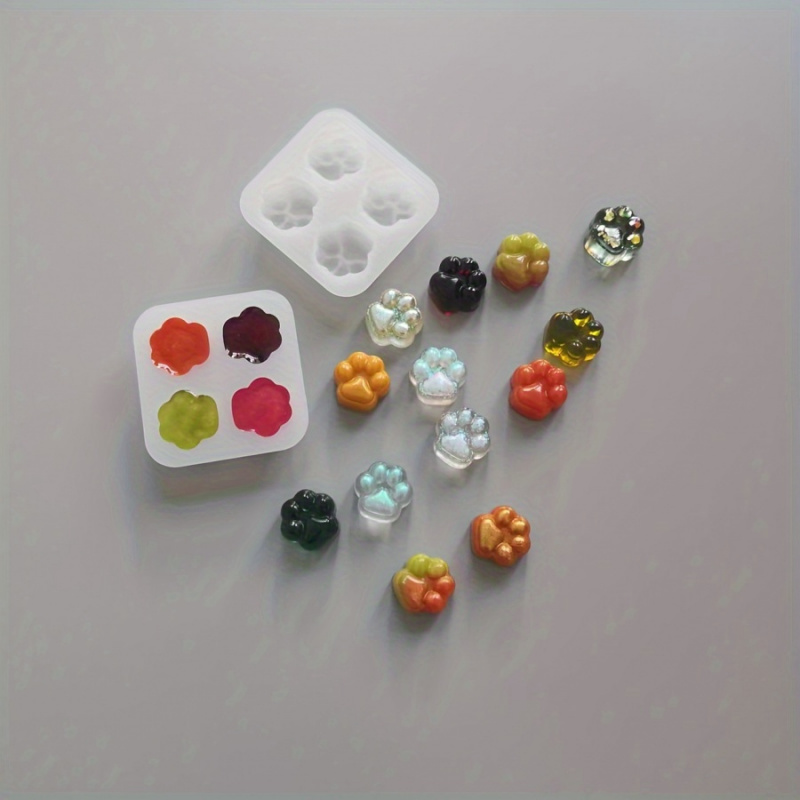 Candle Making Set - 1Cat Paw Pattern siliconen malset-4A Uniek