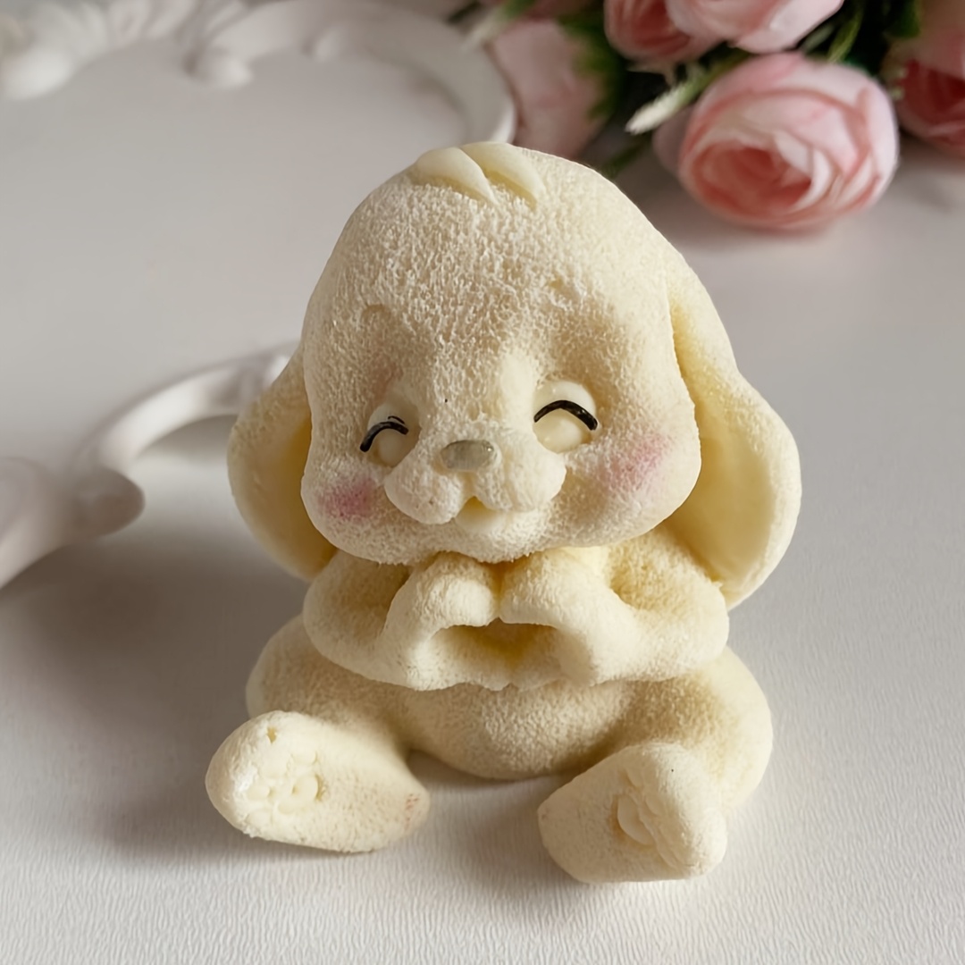 1pc schattige konijnenhars sil - Candle Making Design recensie en prijs