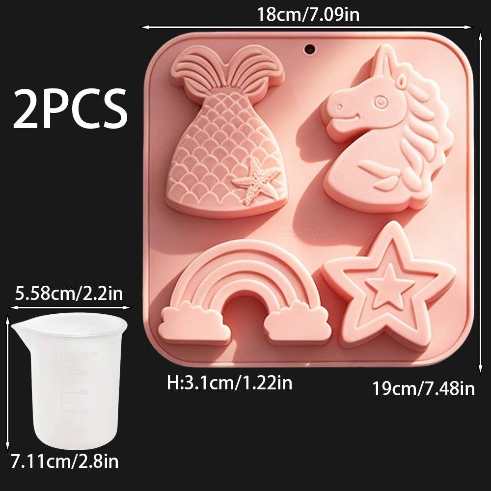 2 stks/set 4 Holte Eenhoorn Re - Candle Making Set recensie en prijs