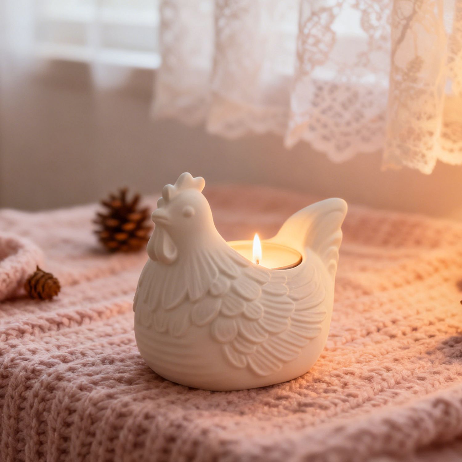 DIY 3D kleine kip kaarshouder  - Candle Making Design recensie en prijs