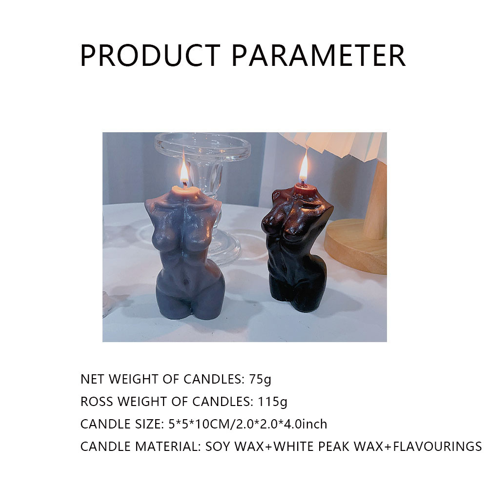 Geurkaars met vrouwelijke tors - Candle Making Design recensie en prijs