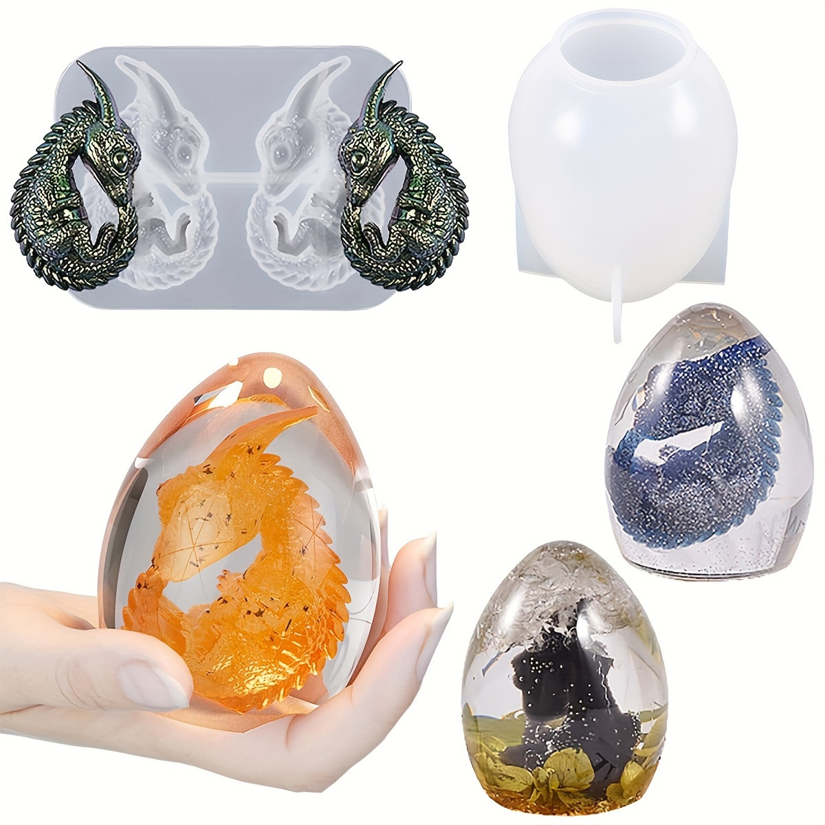 Siliconen drakenei mallen, 2-d - Candle Making Set recensie en prijs
