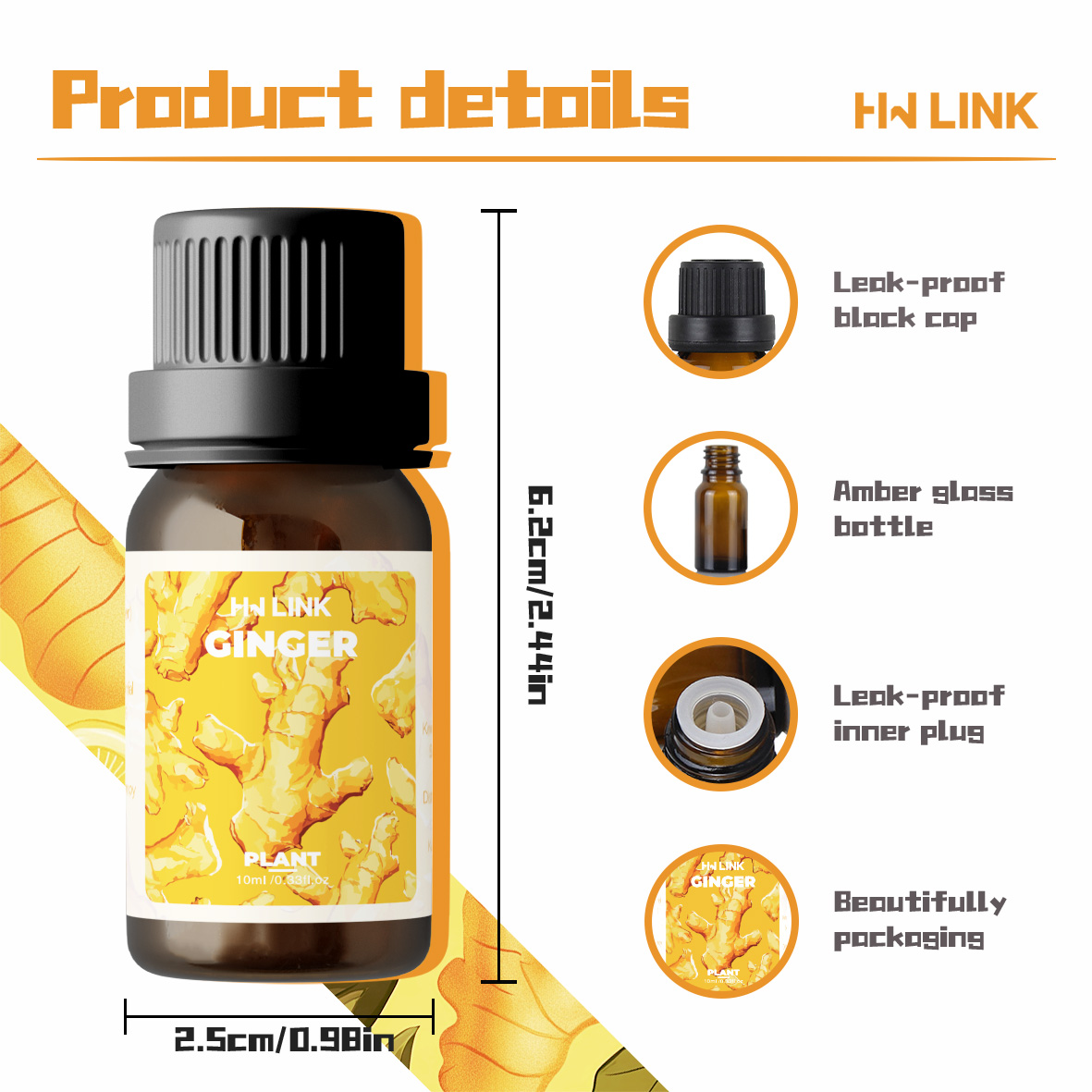 Gemberolie 100% puur natuurlij - Candle Making Essential Oil recensie en prijs
