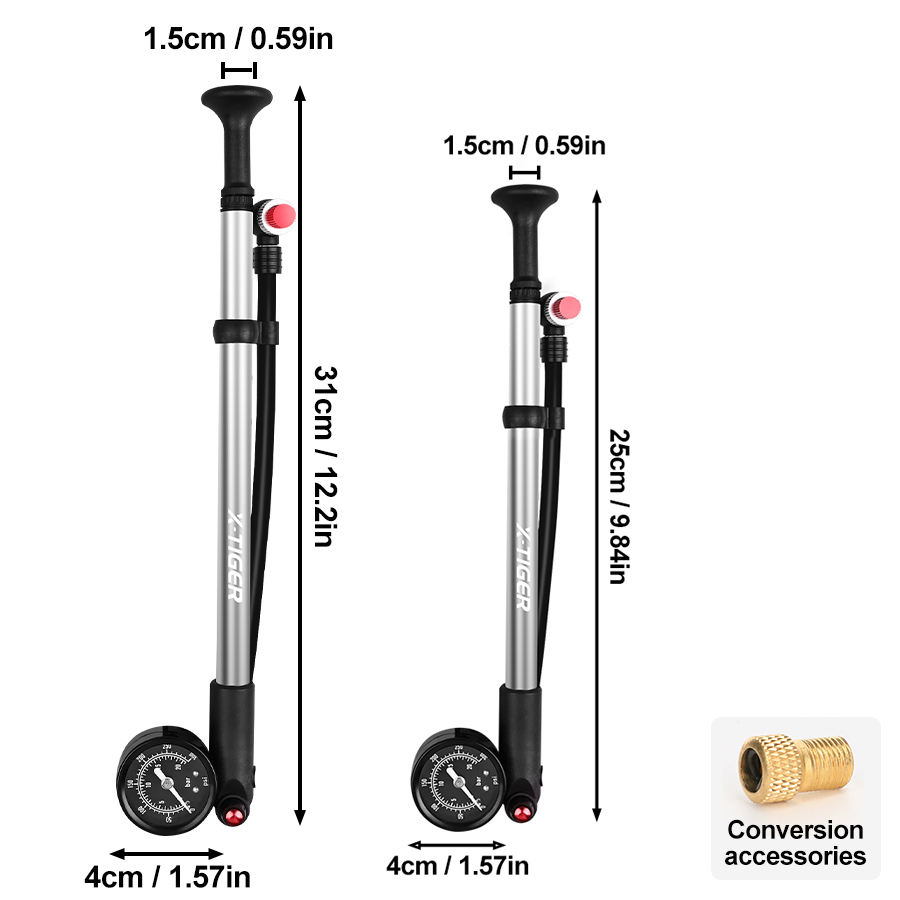 X-TIGER 300psi Fietspomp T-Vor - Candle X recensie en prijs