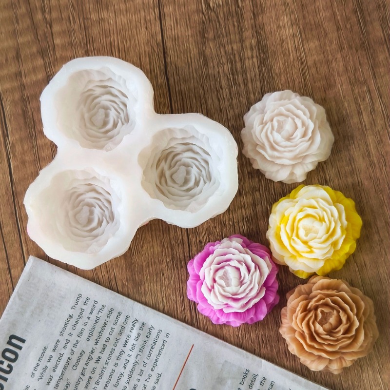 3 stks/set Pioenbloem Kaars Si - Candle Making Set recensie en prijs